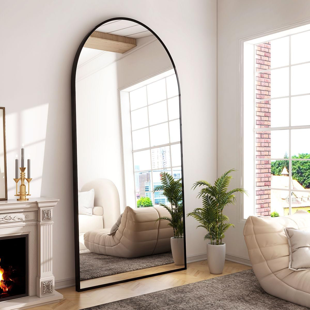 Full length arch mirror discount
